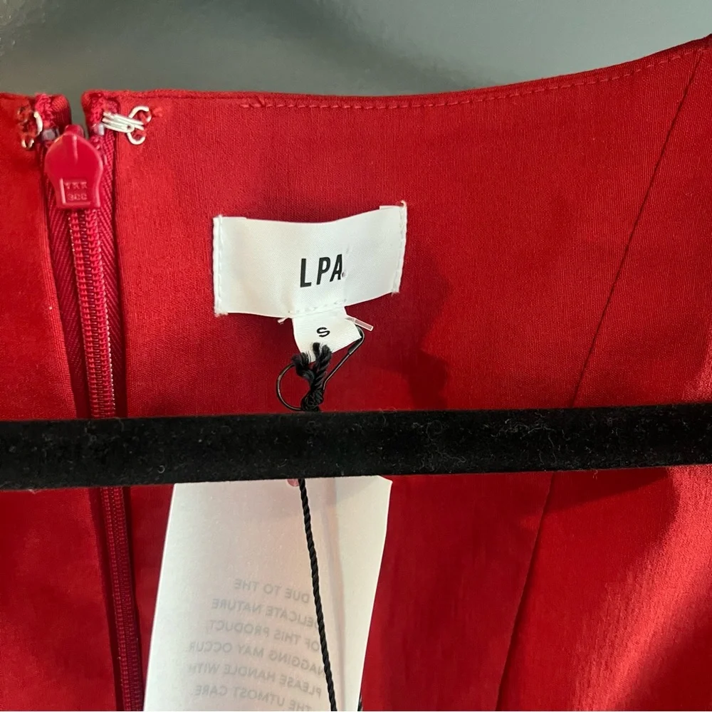 LPA Giovanna Mini Dress in Red Size Small NEW! New with tags!_5